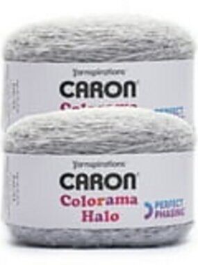 Caron Colorama Halo Perfect Phasing Yarn -Tin & Tan "2 Cake Lot"